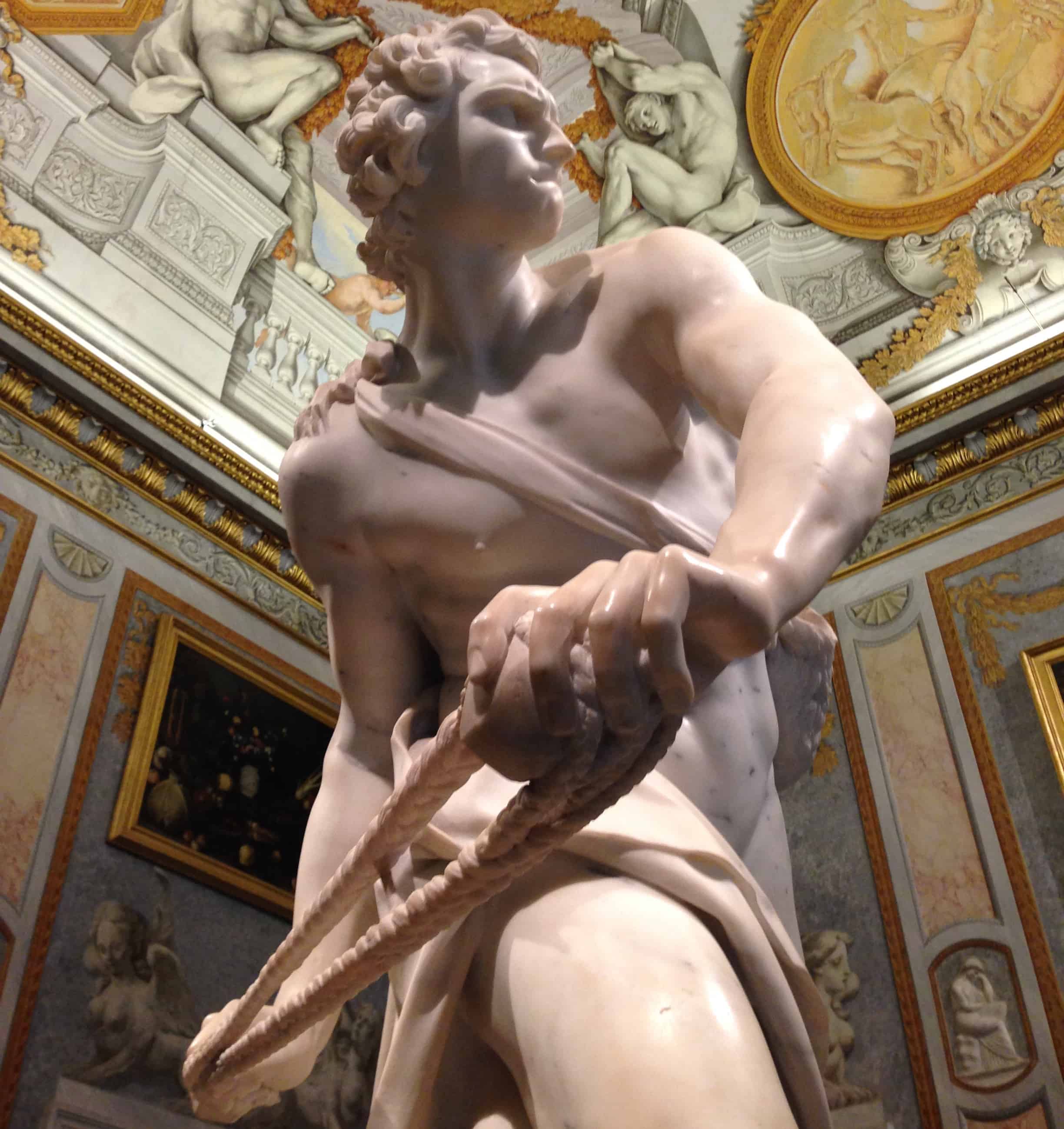 David by Bernini  - things to see in the Borghese Gallery
