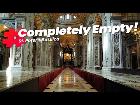 St. Peter&#039;s Basilica COMPLETELY EMPTY! 1 hour+