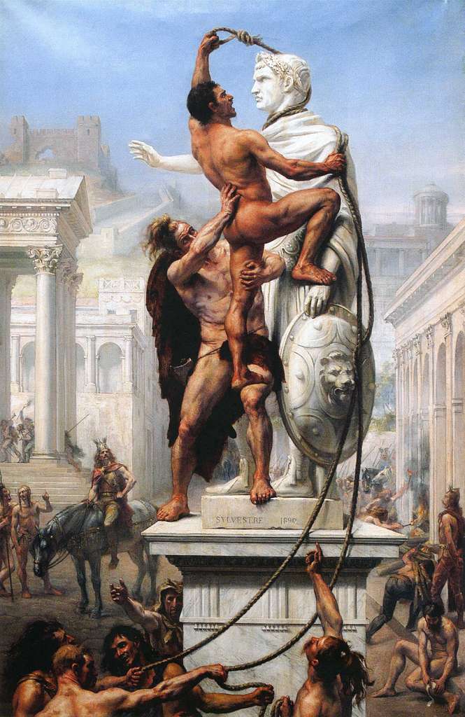 Visigoths sack Rome — Public domain (PICRYL/GetArchive). 
