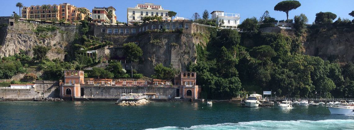 amalfi coast view from the sea