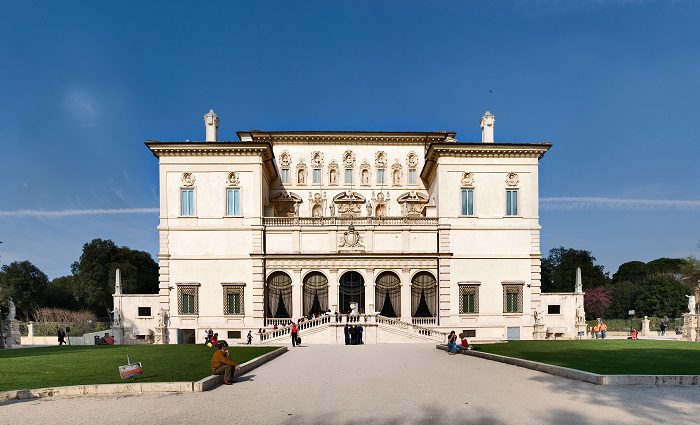 Exterior view of the Borghese Gallery in Rome