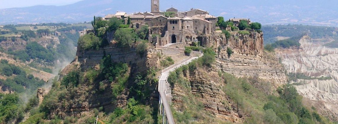 Town of Civita di Bagno regio in Umbria on Day trip to Umbria from Rome