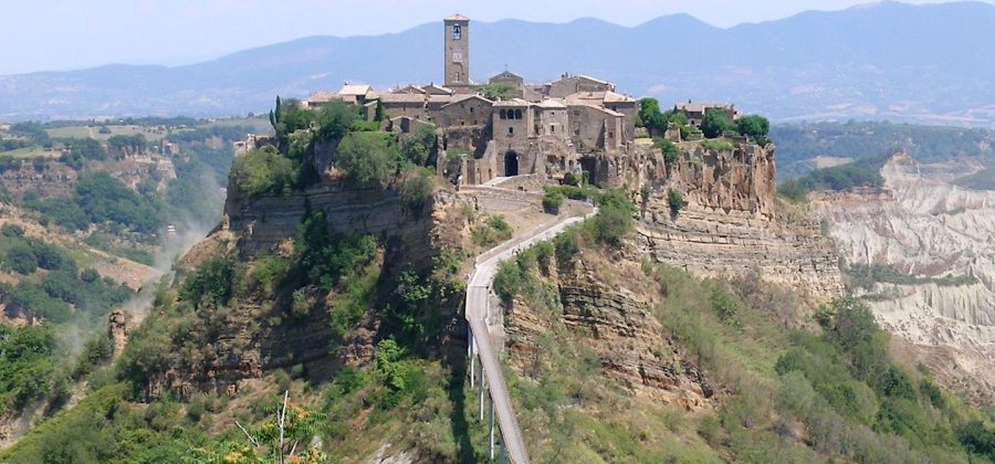 Town of Civita di Bagno regio in Umbria on Day trip to Umbria from Rome