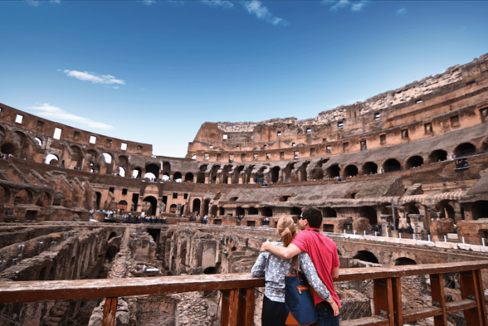 Visiting the Colosseum in Rome