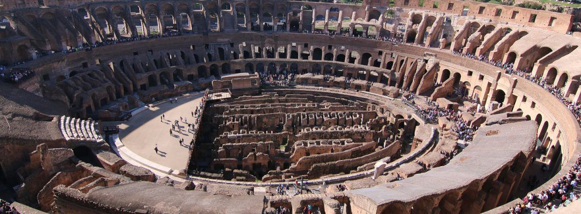 Interior of the Colosseum from the top