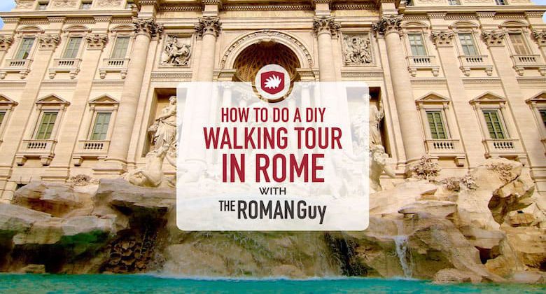 rome self guided walking tour map
