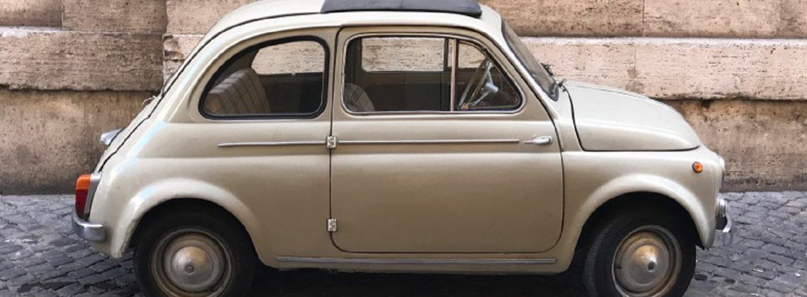 500 Italian Car parked on the Street