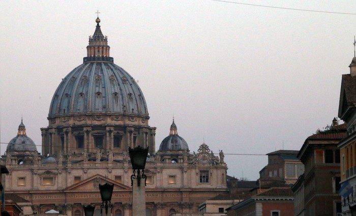 View of St. Peter's Dome in Vatican City