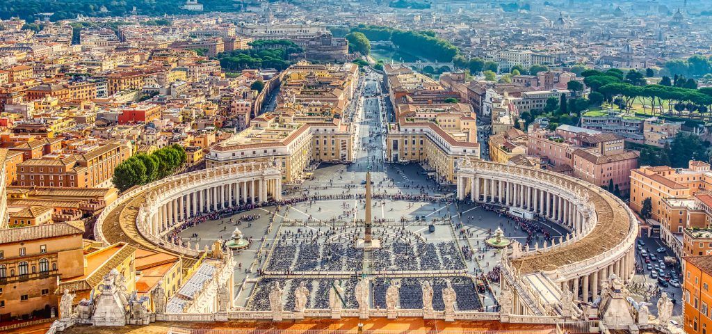 aerial view of St. Peter's Square