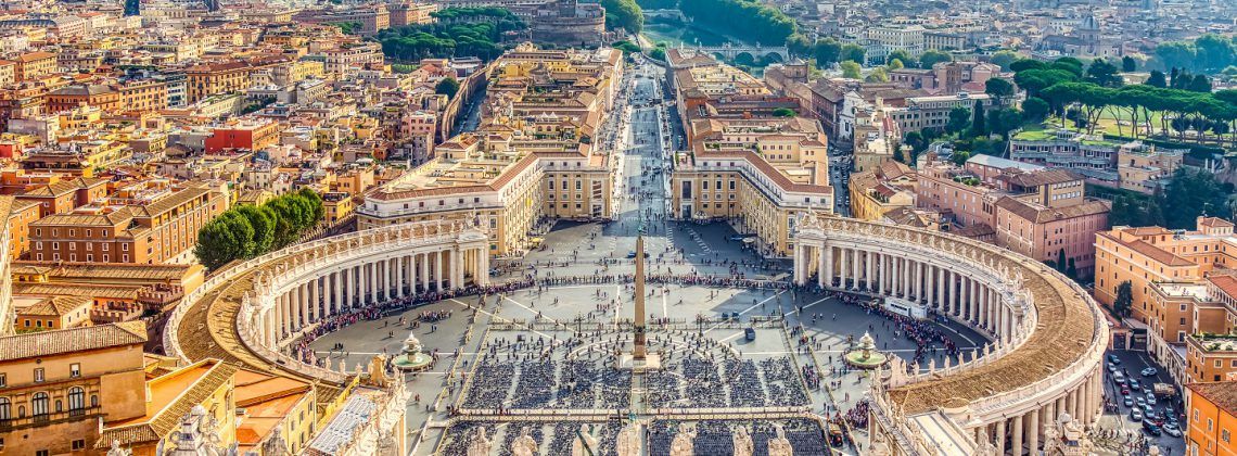 aerial view of St. Peter's Square
