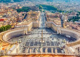 aerial view of St. Peter's Square