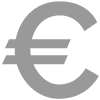 euro symbol grey rome in a day