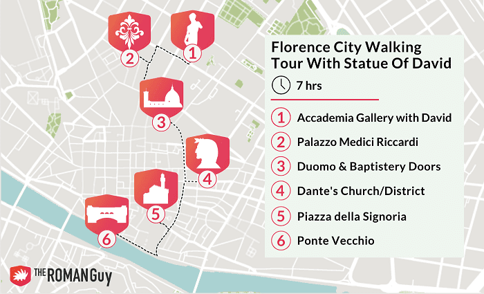 florence walking tour route