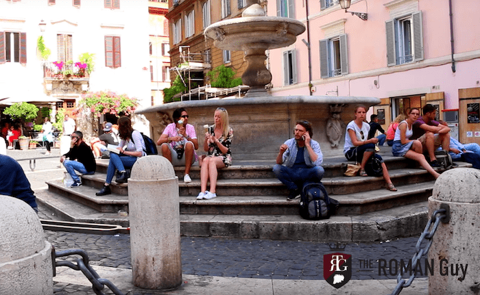 Fountain in Piazza della Madonna dei Monti