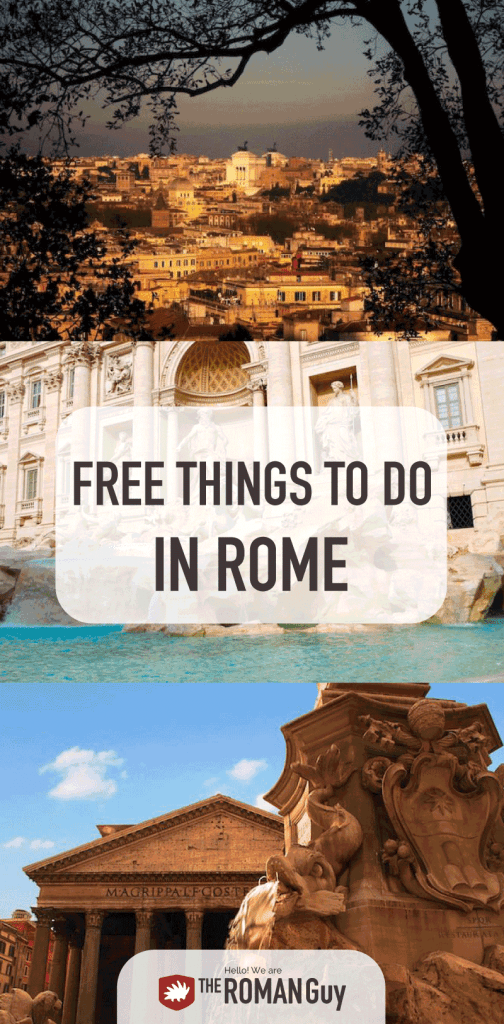 Discover amazing free things to do in Rome when traveling on a budget! The Roman Guy Italy Tours