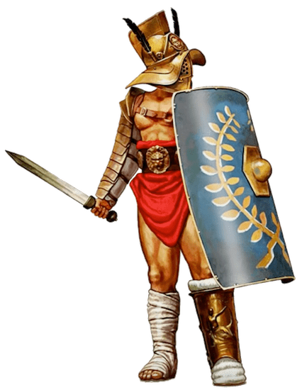 roman gladiator armor and weapons