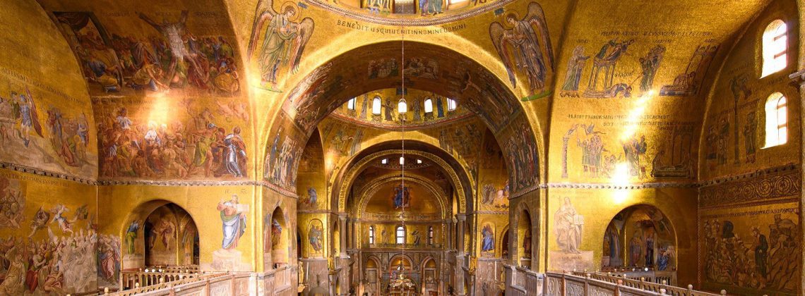 interior of St. mark's basilica in Venice