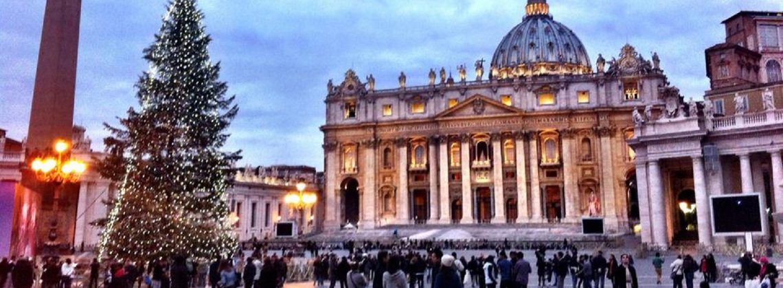 St. Peter's Square and Basilica during Christmas