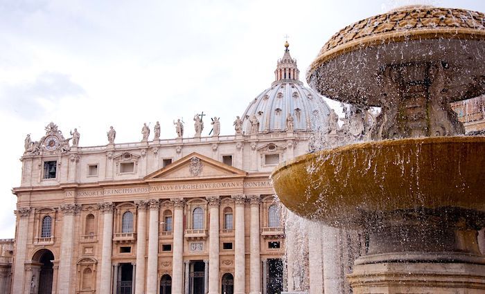 the roman guy st peter's basilica