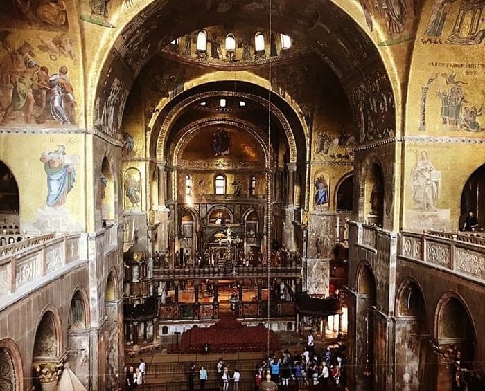 Interior of St Mark's Basilica