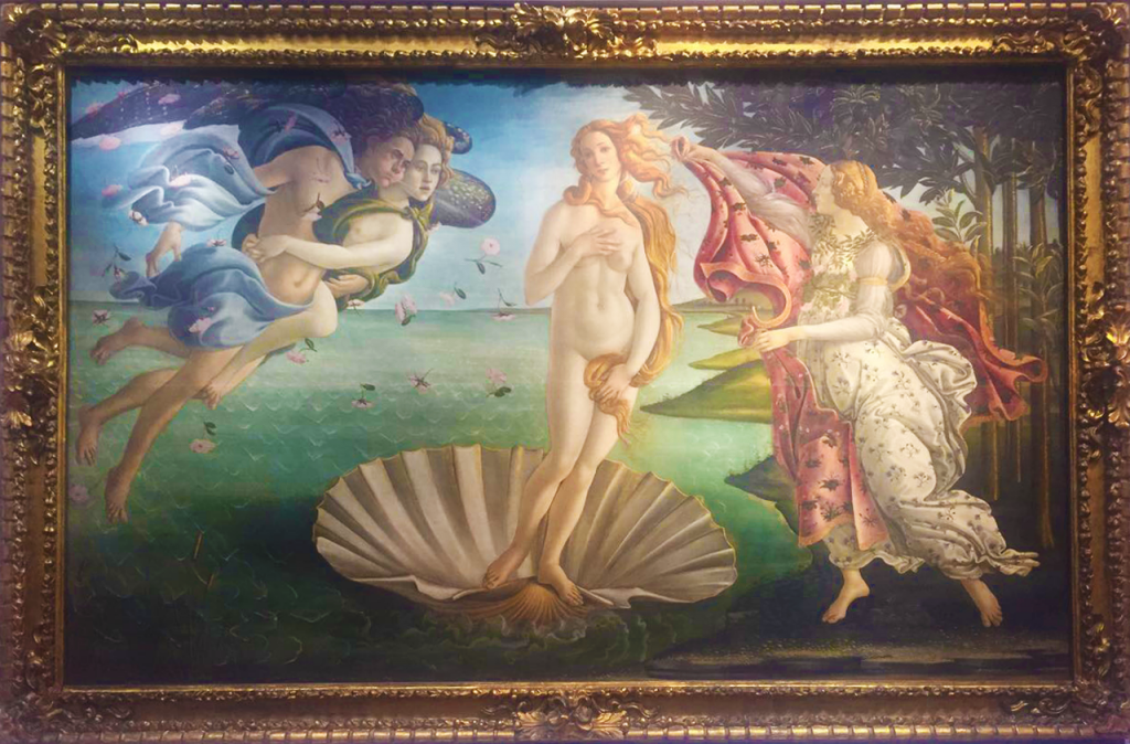Uffizi Gallery in Florence- Birth of Venus